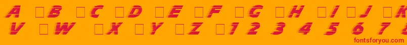En savoir plus sur la police Slipstrm Police Slipstrm – polices rouges sur fond orange