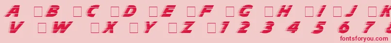 フォントSlipstrm – ピンクの背景に赤い文字