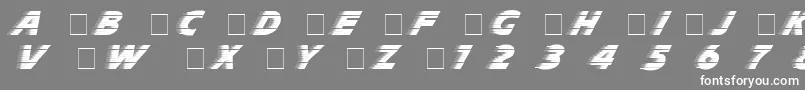 Slipstrm Font – White Fonts on Gray Background