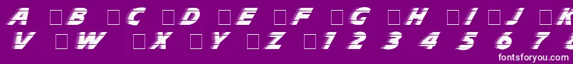 Slipstrm Font – White Fonts on Purple Background