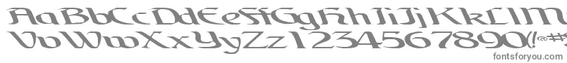 Шрифт BrainchildfontRegularTtext – серые шрифты на белом фоне