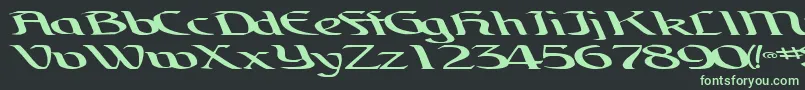 BrainchildfontRegularTtext Font – Green Fonts on Black Background