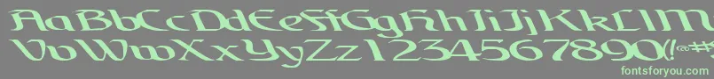 BrainchildfontRegularTtext Font – Green Fonts on Gray Background