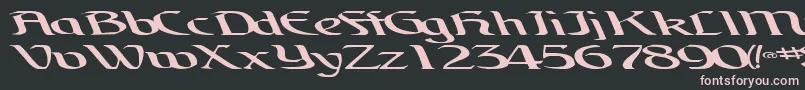 Więcej informacji o czcionce BrainchildfontRegularTtext Czcionka BrainchildfontRegularTtext – różowe czcionki na czarnym tle