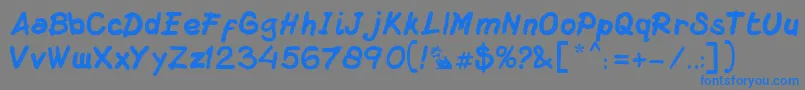 Подробнее о шрифте DsMacuzione Шрифт DsMacuzione – синие шрифты на сером фоне