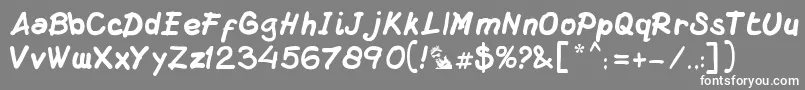 DsMacuzione Font – White Fonts on Gray Background