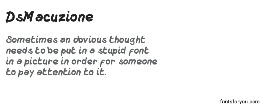 DsMacuzione Font