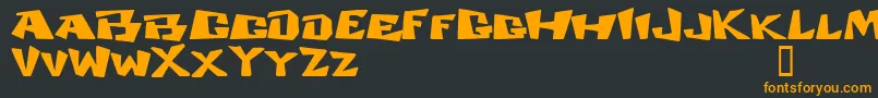 CosmicDudeDemo Font – Orange Fonts on Black Background