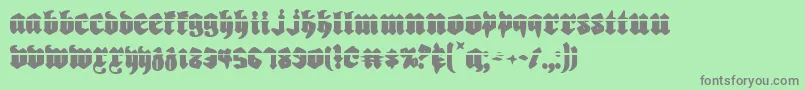 Biergartenl Font – Gray Fonts on Green Background