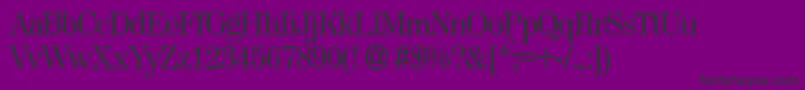 フォントMaptypeRegular – 紫の背景に黒い文字