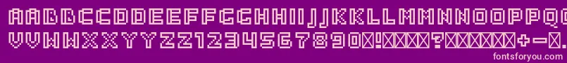 Police SaboRegular – polices roses sur fond violet