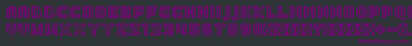 SaboRegular Font – Purple Fonts on Black Background