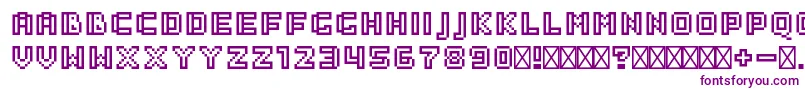 SaboRegular Font – Purple Fonts on White Background