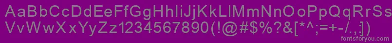 Шрифт Mechanics – серые шрифты на фиолетовом фоне