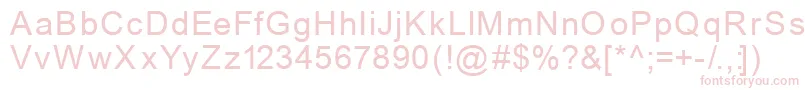 Mechanics Font – Pink Fonts on White Background