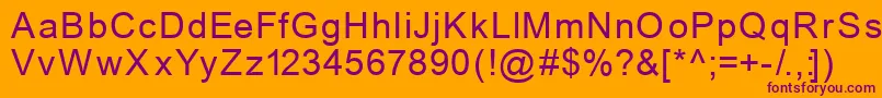 Weitere Informationen zur Mechanics-Schriftart Mechanics-Schriftart – Violette Schriften auf orangefarbenem Hintergrund