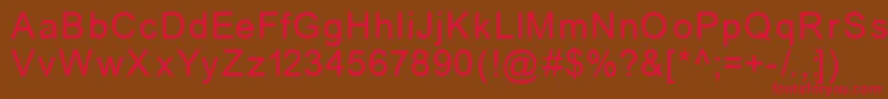 Mechanics Font – Red Fonts on Brown Background