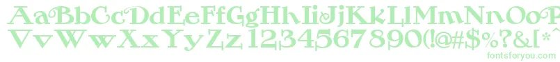 Rogers2 Font – Green Fonts on White Background