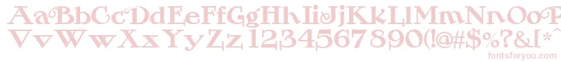 Rogers2 Font – Pink Fonts on White Background