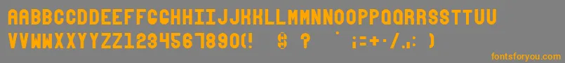 More about Absender1 Font Absender1 Font – Orange Fonts on Gray Background