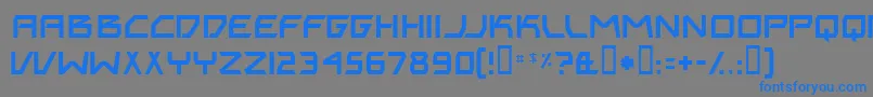 BitingMyNails Font – Blue Fonts on Gray Background