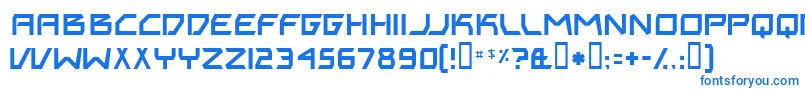 BitingMyNails Font – Blue Fonts on White Background