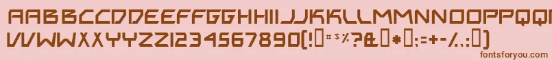 BitingMyNails Font – Brown Fonts on Pink Background