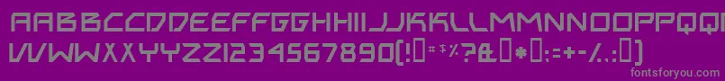 BitingMyNails Font – Gray Fonts on Purple Background