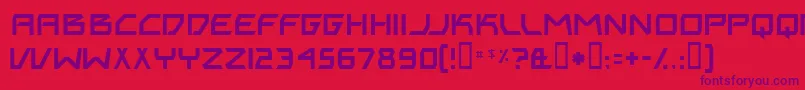 BitingMyNails Font – Purple Fonts on Red Background