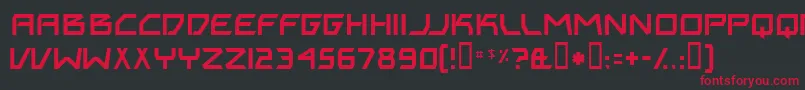 BitingMyNails Font – Red Fonts on Black Background