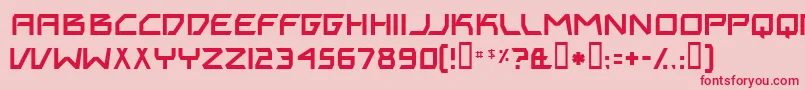 BitingMyNails Font – Red Fonts on Pink Background