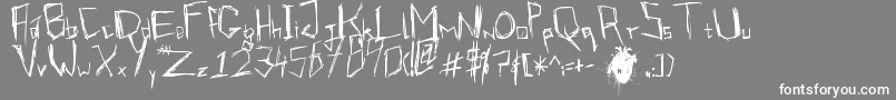 VirmeentKirrrl Font – White Fonts on Gray Background