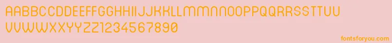 DinastiRegular Font – Orange Fonts on Pink Background