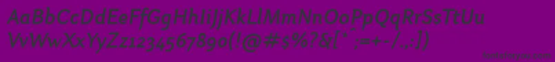 OtariMediumitalic Font – Black Fonts on Purple Background