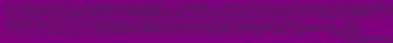 Terrorbabbleengrave Font – Black Fonts on Purple Background