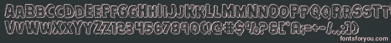 Terrorbabbleengrave Font – Pink Fonts on Black Background