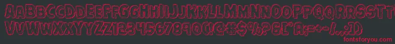 Terrorbabbleengrave Font – Red Fonts on Black Background