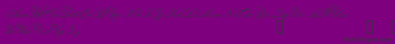 Orphd-Schriftart – Schwarze Schriften auf violettem Hintergrund