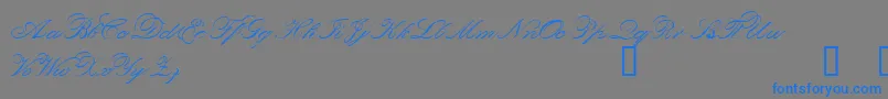 Orphd-Schriftart – Blaue Schriften auf grauem Hintergrund