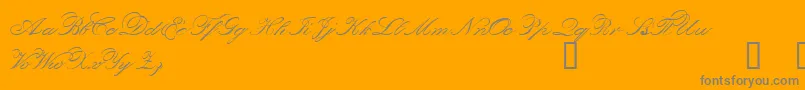 Orphd-Schriftart – Graue Schriften auf orangefarbenem Hintergrund