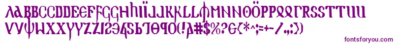 HolyEmpireCondensed Font – Purple Fonts on White Background