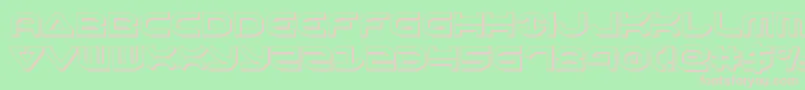 Oberon3D Font – Pink Fonts on Green Background