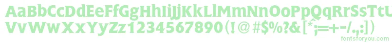 FlemingBold-Schriftart – Grüne Schriften