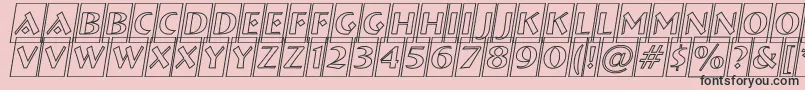 ABremencmotlobl Font – Black Fonts on Pink Background