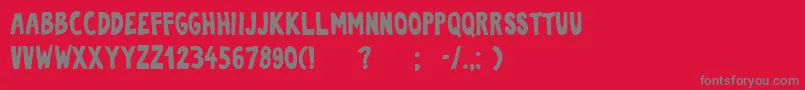 Sofija Font – Gray Fonts on Red Background