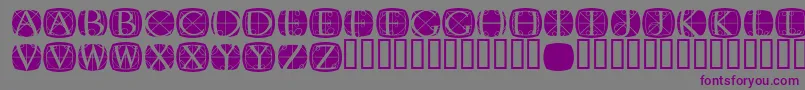 RodgaueroneroundMedium Font – Purple Fonts on Gray Background