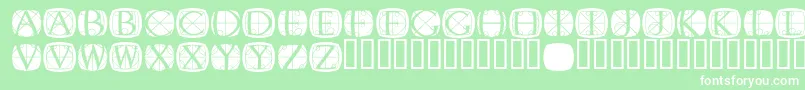 フォントRodgaueroneroundMedium – 緑の背景に白い文字