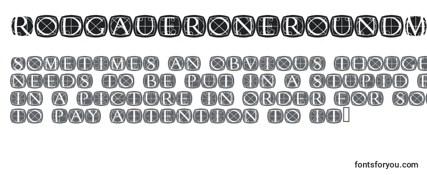 Schriftart RodgaueroneroundMedium