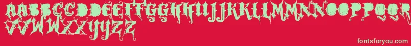 fuente Vtksrockgarageband – Fuentes Verdes Sobre Fondo Rojo