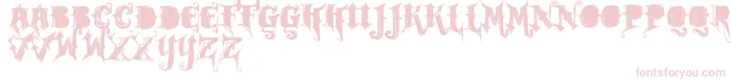 Vtksrockgarageband Font – Pink Fonts on White Background